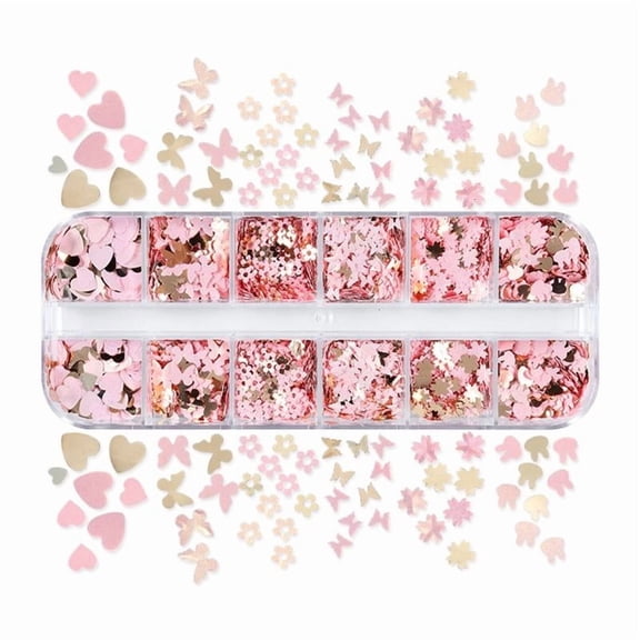 CEORPER Flakes Confetti Fillings Glitter Epoxy Resin Mold Filler Nail Art Decoration