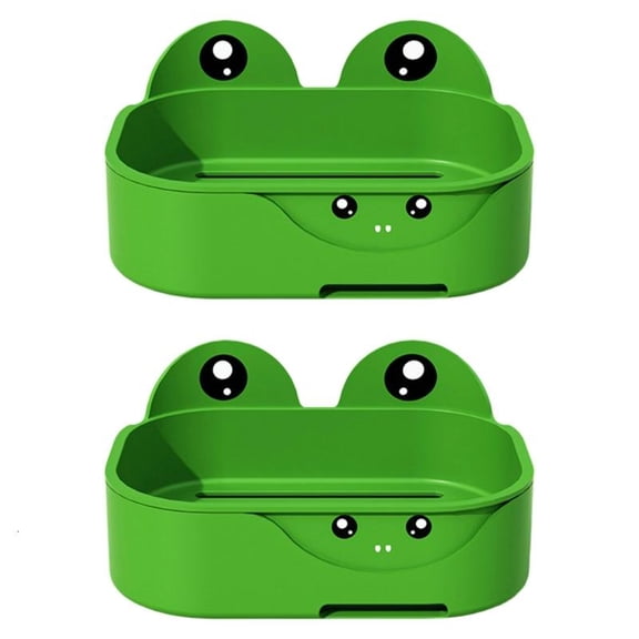 CEORPER Frogs Style Soap Holder Decorative Soap Tray for Sinks and Showers