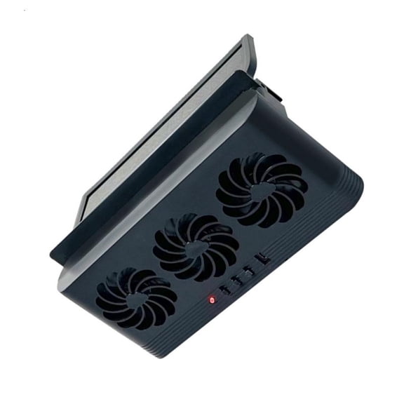 CEORPER Front Rear Window Exhaust Fan USB Charging Battery Solar Powered Air Vent Fan