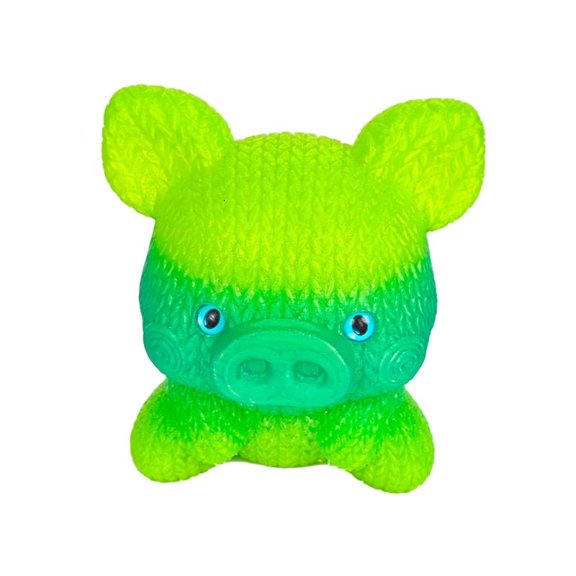 CEORPER Fun 3D Printed Pig Decoration In Bright Orange Pink Blue And Green