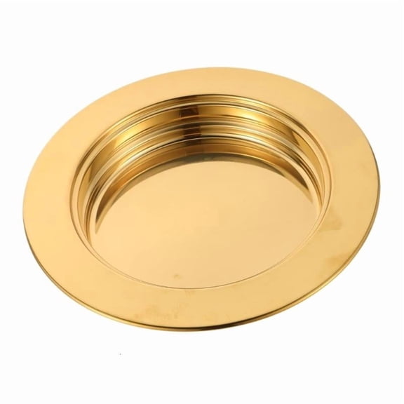 CEORPER Functional 304 Metal Round Dish For Worship Gatherings And Baking