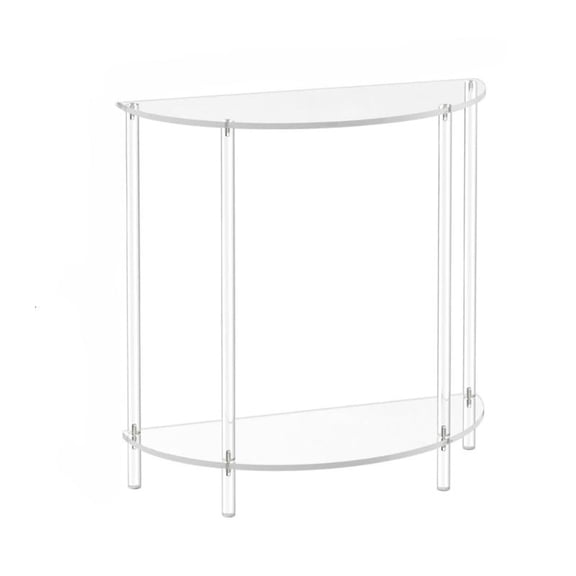 CEORPER Functional Acrylic Two Layer Corner Table Great for Optimizing Space