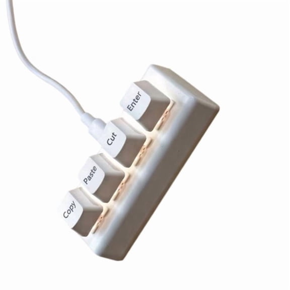 CEORPER Gaming Focused 4 Key USB Corded Keypad for Quick Actions in Competitive Play