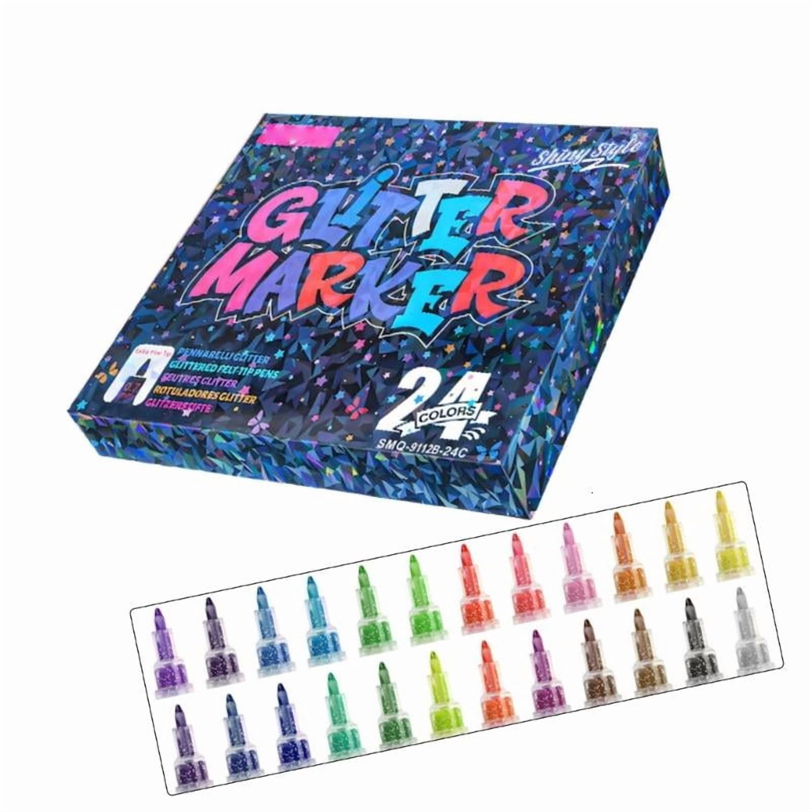 CEORPER Glittering Highlighter Pen Quick Drying for Journaling Card Making Drawing