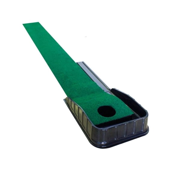 CEORPER Golfing Putting Trainer Golfing Putter Practice Mat with Auto Return