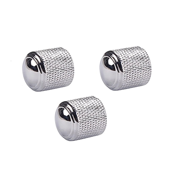 CEORPER Guitar Knobs Chromes Plated Professional Electric Basses Guitar Replacement Knobs for Stratocasters Telecasters Basses