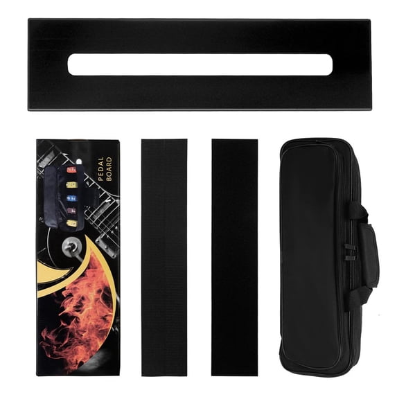 CEORPER Guitar Pedalboard, Small Portable Effect Pedal Board Set, Waterproof Bag Including Large Carry Bag, Size 18.14x4.96 inch