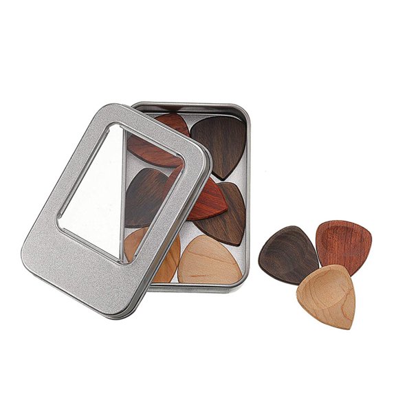 CEORPER Guitar Reeds, Wood Guitar Pick for Acoustic Guitar, Guitar Reed Tools,10 Pcs