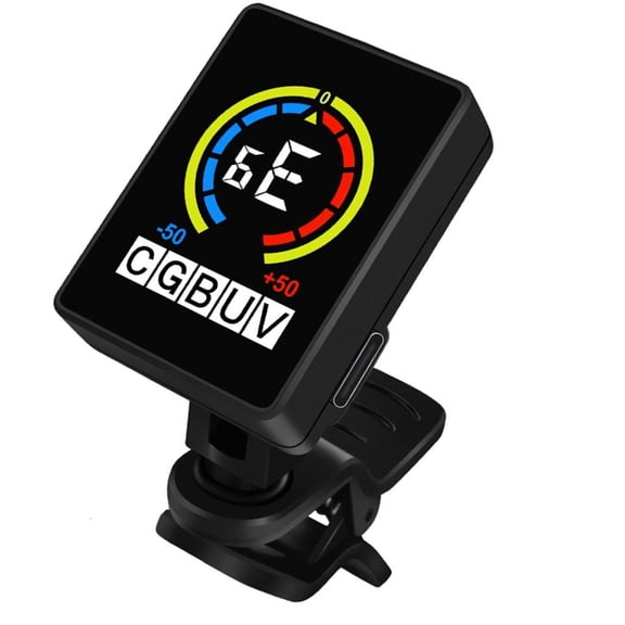 CEORPER Guitar Tuners Clip On Digital Electric Tuner with 360 Degree Rotations and LCD Display, Guitar Metronome Tuner for Bass