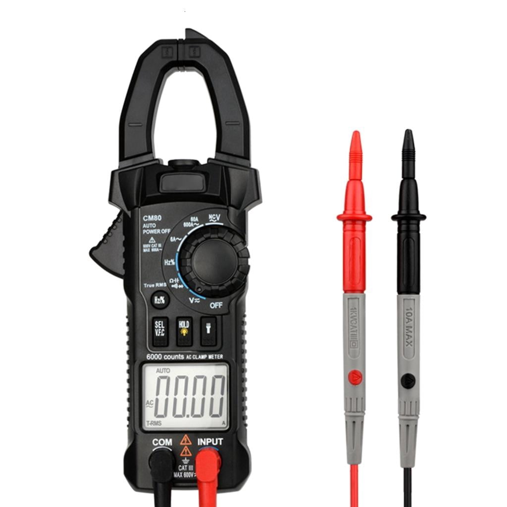 CEORPER Handheld Clamp Meter T-RMS 6000 Counts Multimeter Voltage Tester Auto-ranging