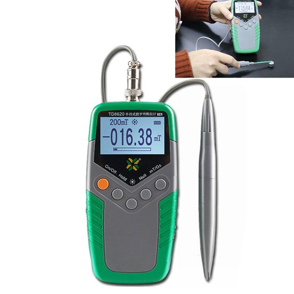 CEORPER Handheld Digital Tes la Meter Digital Gauss Meter High Precision Gaussmeter Fluxmeter Surface Magnetic Field Tester