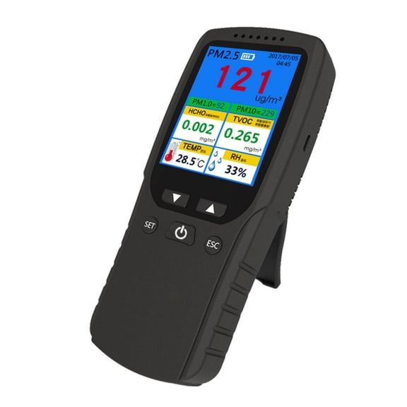 CEORPER Handheld Gas Analyzers Rechargeable Battery LCD Display Easy Carry Air Monitors Tool