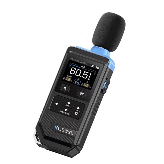 CEORPER Handheld Sound Level Tester with A/C Weighted Temperature Humidity Display Decibel Meter 30-130dBA SPL Noise Level Meter