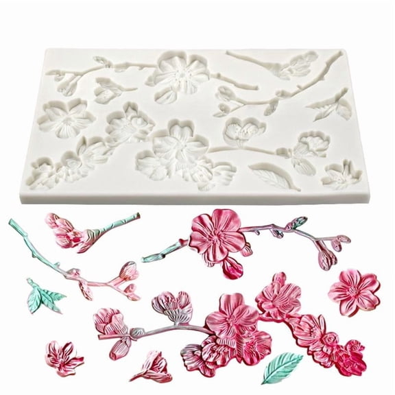 CEORPER Handmade 3D Soap Craft Kitchen Baking Fond Soap Mold Exquisite Flower Durable