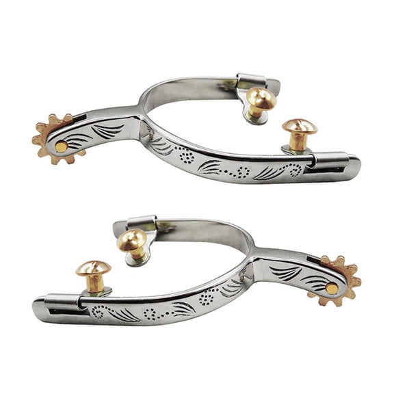 CEORPER Handmade Horse Spurs With German Silver Western Antiqued Spurs Durability Horsebacks Horsemanship Gear