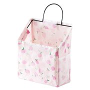 CEORPER Hanging Storage Bag Cartoon Fruit Pattern Canvas Organizer Box Container