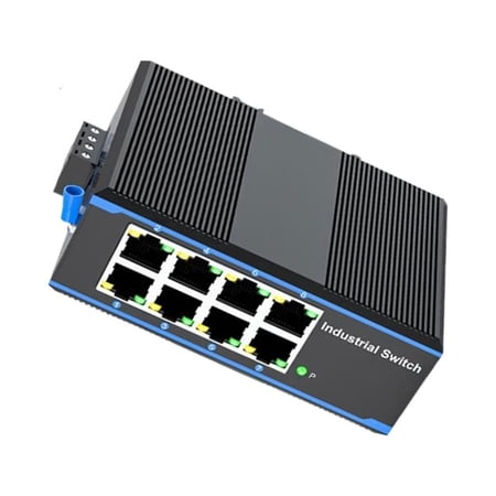 CEORPER Heavy Duty 8 Port Gigabit Ethernet Switcher Metal Housing Rail Mountable