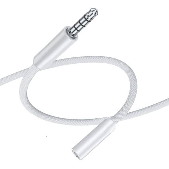 CEORPER Heavy Duty Braided 3.5mm Sound Cable Supporting Mic And Stereo Sound Output