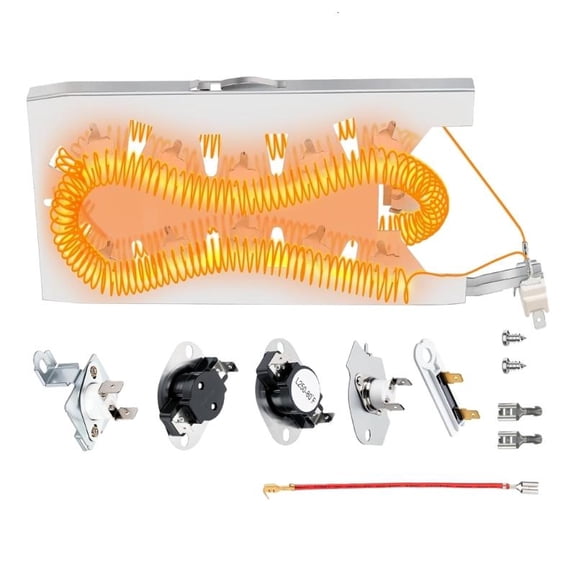 CEORPER Heavy Duty Dryer Heating Coil WP3387747 Dryer Heating Element Set Enduring