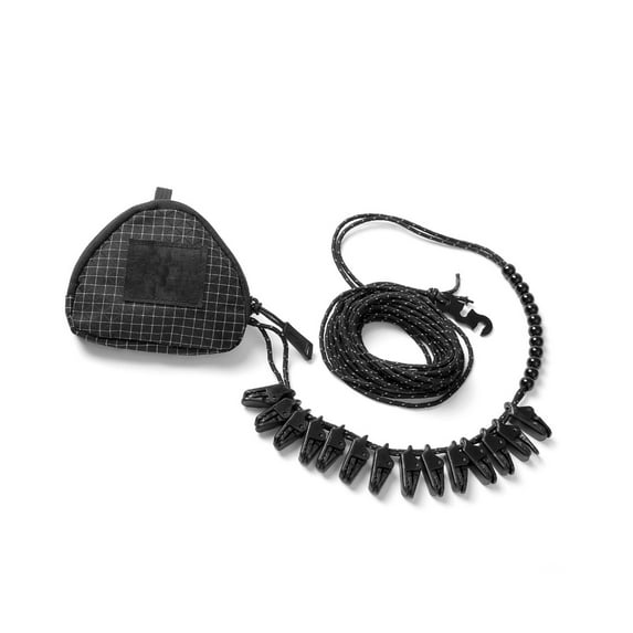 CEORPER Heavy Duty Nylon Tent Rope For Outdoor Windproof Antislip Clothesline Camping Hiking Equipment With Alligators Clip