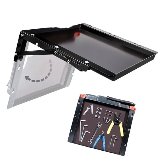 CEORPER High Strength Magnetic Work Platform That Folds Flat When Stored Resistant Tool Management Unit Having 100 Pound Load Limit And Carry Grip