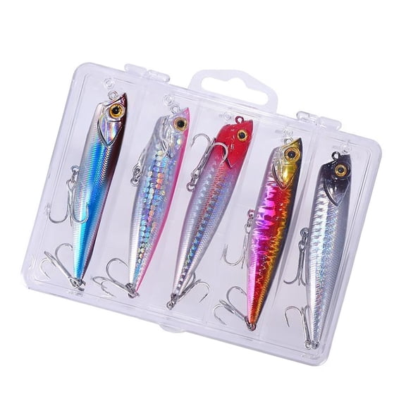 CEORPER High Strengths Slow Sinking Baits Features Flexible Silicones Tail And Double Hook Bright Color For Predators Fish