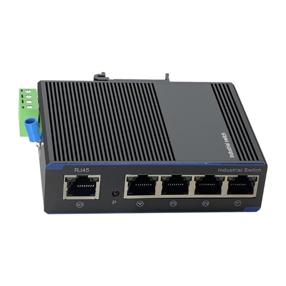 CEORPER Industrial 5 Port Gigabit Networking Switcher Metal Case DIN Rail Mount Perfect