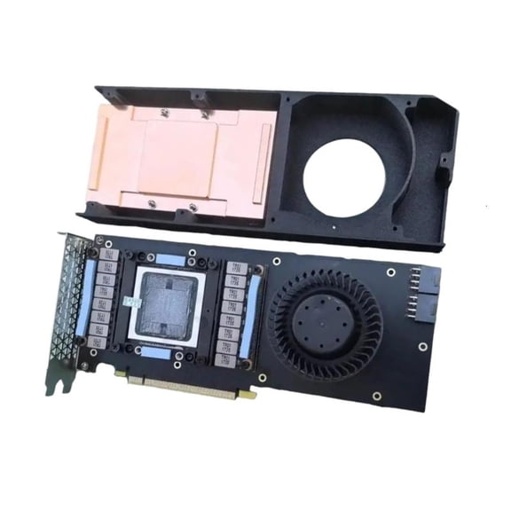 CEORPER Industrial SXM2 to PCIe Adapter Board Copper Active Cooling Fan GPU Conver