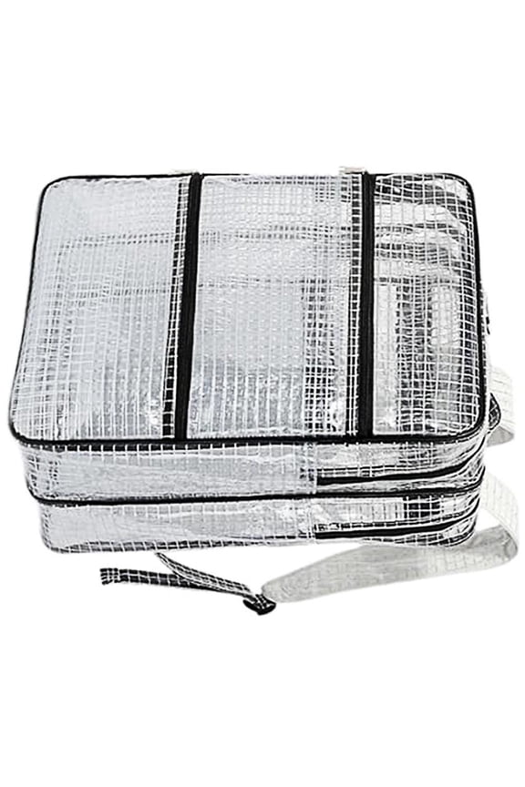 Industrial Strength Anti Statics Backpack 18Inch Clear Mesh PVC Material For Technical Equipment