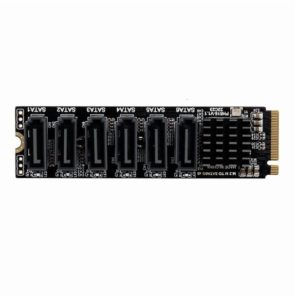 CEORPER Internal 6 Port Sata III 6GB/S Pci-E Controller Card for Desktop Support SSD