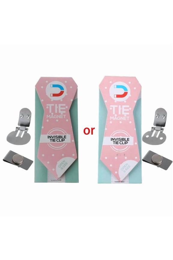 Invisible Magnetic Tie Clips Type Stainless Steel Anti-floating for Men Gift