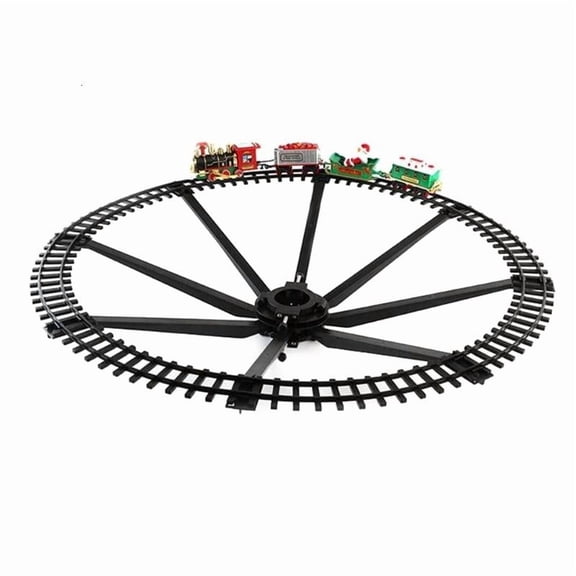 CEORPER Kids Toy Classical Christmas Electric Rail Car Train Set with Music Light Gift