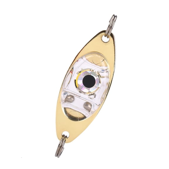 CEORPER LED Fishing Lures Underwater Flasher Halibut Flasher Lighted Fishing Spoons