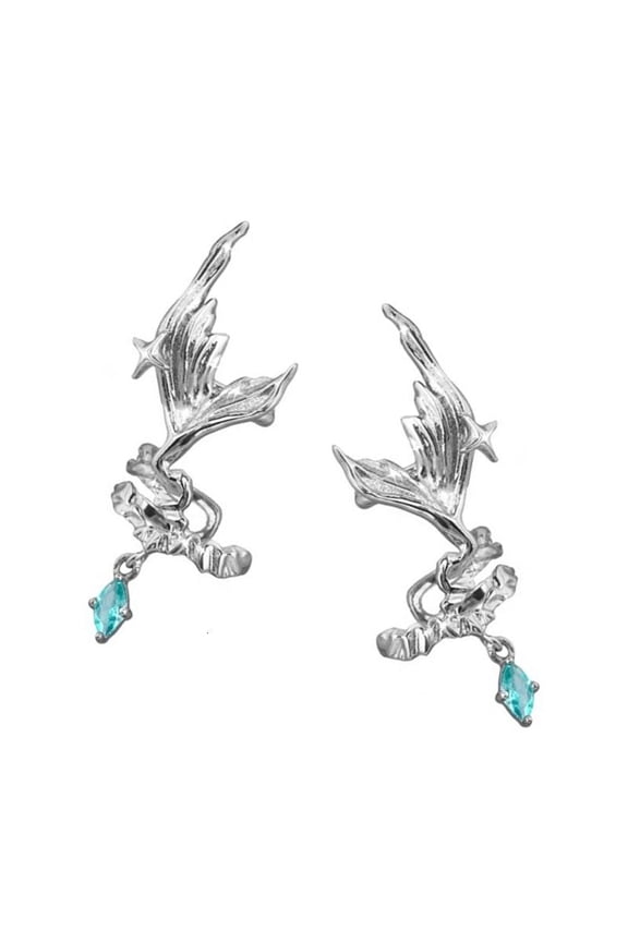 Lightweight Fish Tail Ear Cuff Unisex Copper Ear Clip for Cartilage Piercing