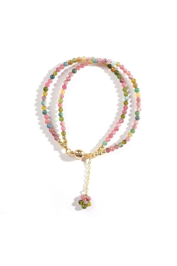 Lightweight Jewelry Rainbow Double Layer Bracelet For Daily Wear