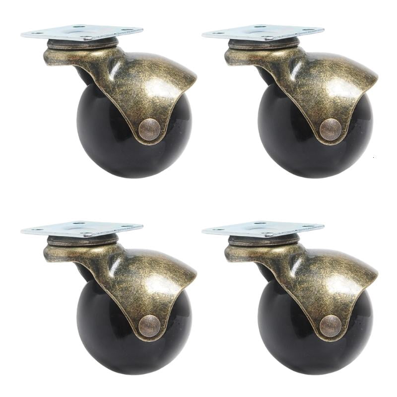 CEORPER Low Noise Ball Caster Wheel Furniture Wheel Swivels Plate Ball Casters