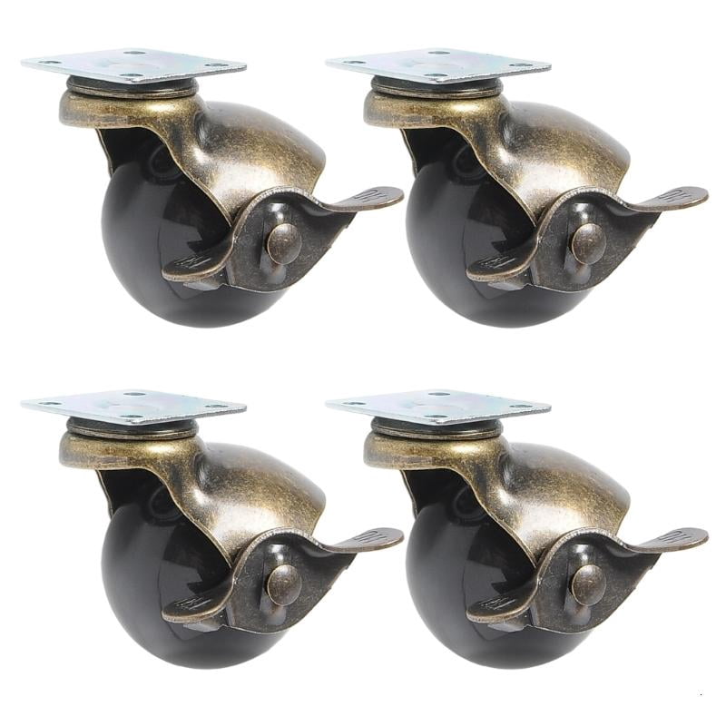 CEORPER Low Noise Ball Caster Wheel Furniture Wheel Swivels Plate Ball Casters