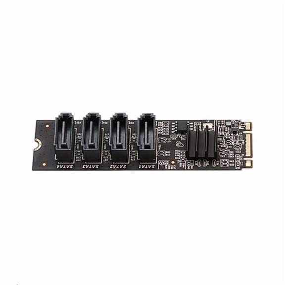 CEORPER M.2 to 4 Ports SATA3.0 Expansion Card Adapter Card SATA3.0 Converter