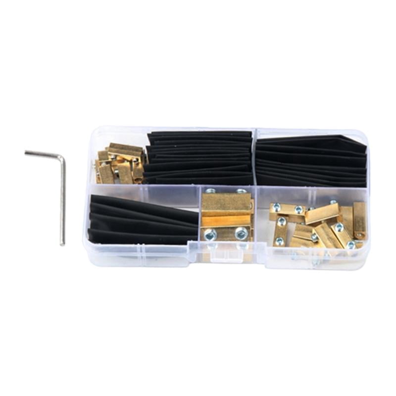 CEORPER Metal Terminals Block with Heat Shrink Tubing for Electrical Applications