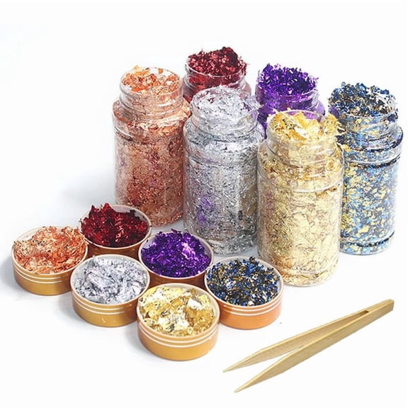 CEORPER Metallic Flakes for Nails Crafts Manicure Nail Glitter Paillette Make Up DIY