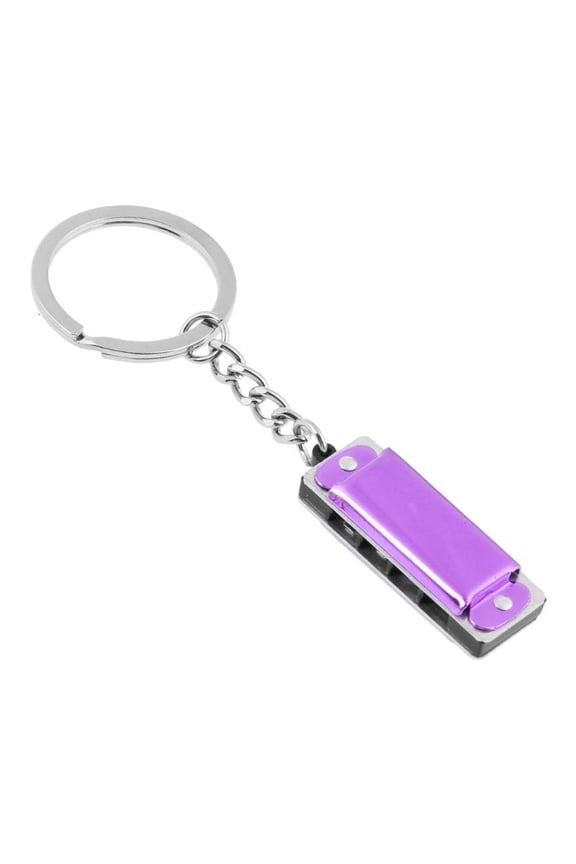 Mini 8 Tone 4 Holes for Key Chain Ring Colorful Harmonica Keychain Harmonica