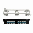 thumbnail image 1 of CEORPER Module-Mounted Patch Panel for Rj45 LC Optical Fiber Ethernet Cable Frame, 1 of 9