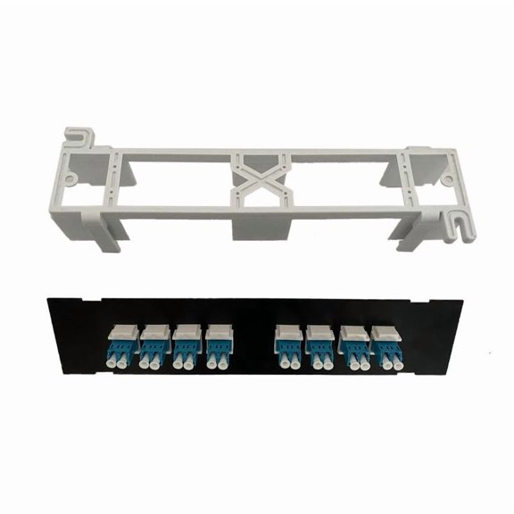 CEORPER Module-Mounted Patch Panel for Rj45 LC Optical Fiber Ethernet Cable Frame