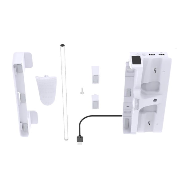 CEORPER Multifunction Holder Horizontal Mount, USB Hubs with LED Light for Game Console