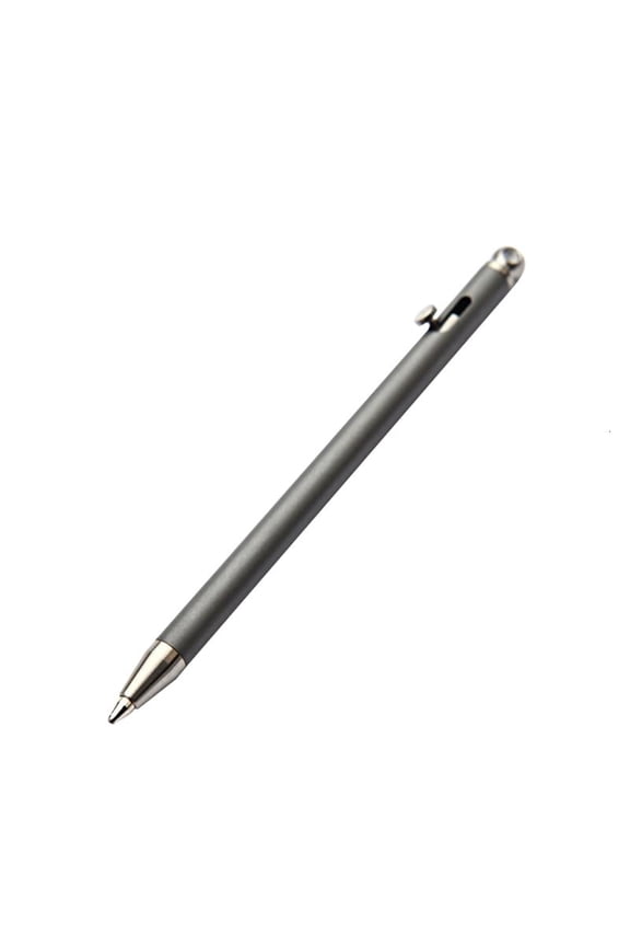 Multifunction Mini Keychain Bolt Action Pen Stainless Steel EDC Ballpoint Pen