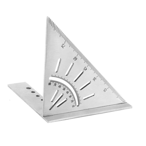CEORPER Multifunctional Squre Ruler for Triangle Ruler Right Angle Marking and Paralle Lines Indicating for Wood Carving Work