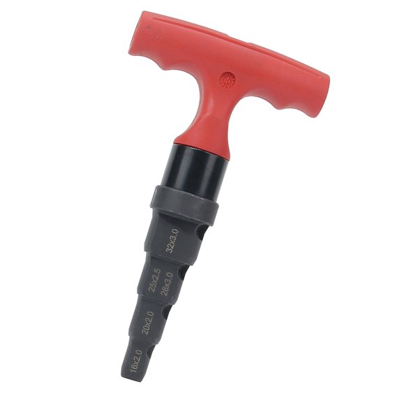 CEORPER Multiple Function Chamfering Reamer with Ergonomic Grip 4 Measurements Mixture Tool for Pipe Processing