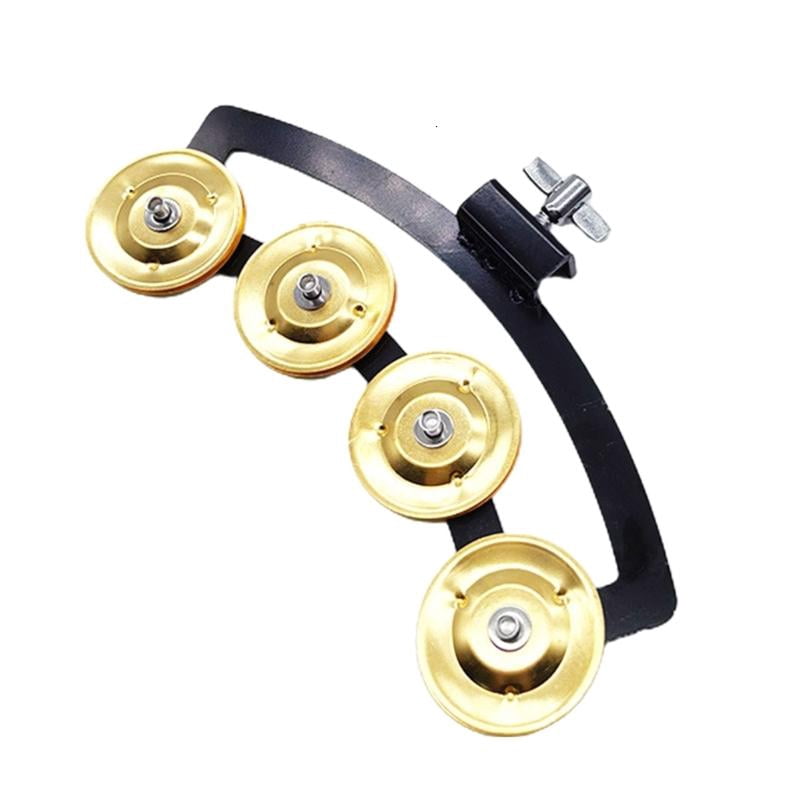 CEORPER Music Rhythm Tambourine Handheld Percussion Snares Tambourine for Drummers