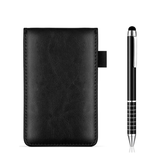 CEORPER Notepad Black Cover Writing Pad Notebook For Work Travel And Personal Memos