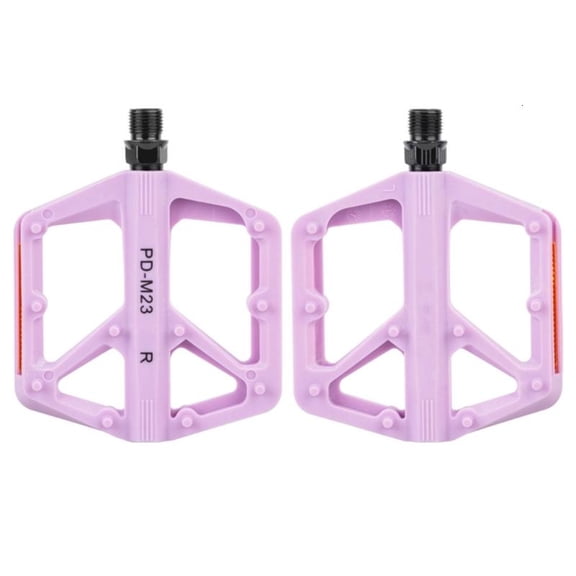 CEORPER Nylon Bicycles Cycling Pedals Platform with Double Bearing Reflective Design